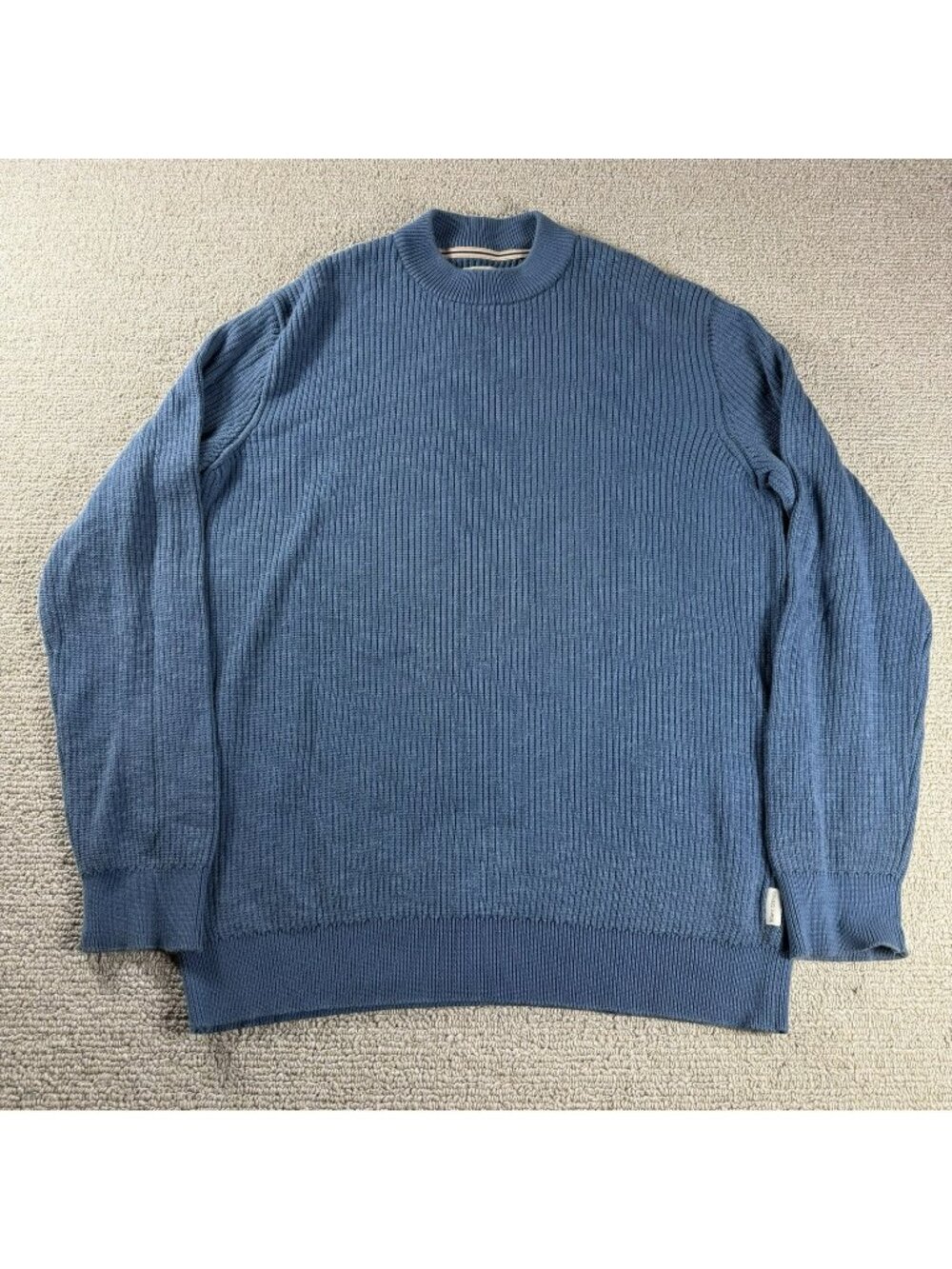 Marc O’Polo Ribbed Knit Modern Organic Sweater Blue Men’s Size XXL